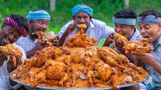 How to Make Full Chicken Biryani  Village Cooking with Arabian Style [upl. by Yelahs920]