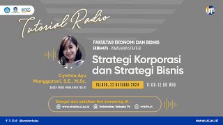 Strategi Korporasi dan Strategi Bisnis  EKMA4475 Pemasaran Strategi [upl. by Boonie]