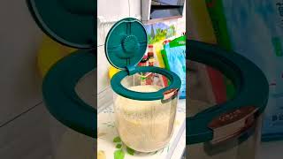 Transparent sealed rice bucket and rice jar for kitchen Rice storage rice bucket [upl. by Iow]