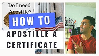 HOW TO APOSTILLE your Marriage or Birth Certificate in USA  For OCI Card process  Easy Step Guide [upl. by Nnateragram]