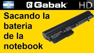 Como sacar la bateria de la notebooknetbooks [upl. by Skcirdnek]