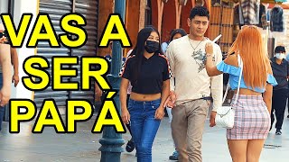 Vas a ser papa  Bromas en la calle  Bufonesnet [upl. by Tzong]