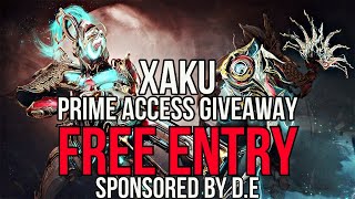 Warframe  FREE Xaku Prime Access Giveaway [upl. by Cindra]