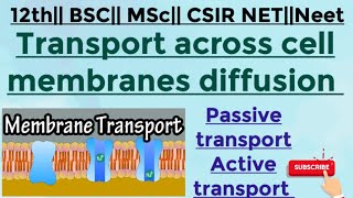 Transport across cell membrane diffusion active transport pumps uniport symport and antiport [upl. by Auhoj231]