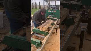 Two logs at once woodlandmills HM126 Portable Sawmill [upl. by Anikat]