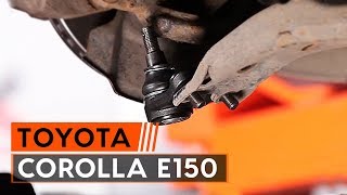 Changer rotule de suspension avant TOYOTA СOROLLA E150 Berline TUTORIEL  AUTODOC [upl. by Ainival700]