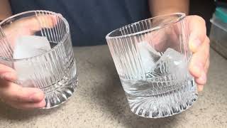 Lilys Home Premium Whiskey Glasses Set of 4 10oz Crystal Old Fashioned Glass  Product Review [upl. by Vanni]