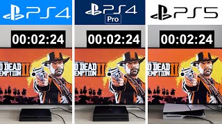 Red Dead Redemption 2  PS5 vs PS4 Pro vs PS4 [upl. by Reinar701]