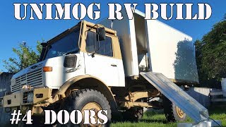 Unimog camper build 4  Doors [upl. by Sinne830]