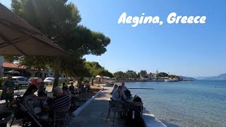 Aegina Greece Walking Tour August 2022 4K  UHD Walking Around Greece [upl. by Flanagan385]