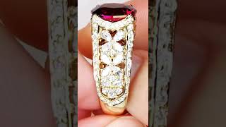 Neon Rubellite Ring by Kat Florence diamond finediamonds designerjewelry rubellite jewelry [upl. by Alina]