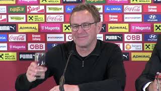 ÖFBTeamchef Ralf Rangnick  die Pressekonferenz nach dem 61Sieg im Spiel gegen die Türkei [upl. by Corley]