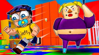 Jeffy and Marvin ESCAPE DAYCARE in Roblox [upl. by Melcher817]