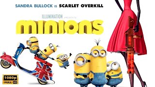 Minions Animated Movie 2015  Sandra Bullock Jon Hamm  Minions full film Review amp Story [upl. by Ecirtaemed]