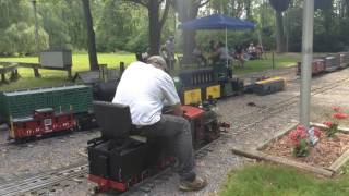 Firing my 1 12 scale Live Steam Heisler Locomotive [upl. by Nomzzaj]