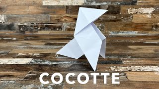 Origami Cocotte  Comment faire une cocotte en papier A4 FACILE [upl. by Huebner268]