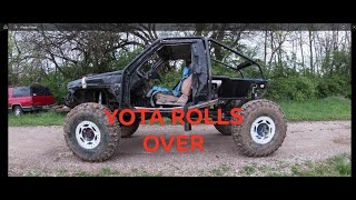 JEEP amp TOYOTA HILLCLIMBS  TOYOTA ROLLS OVER [upl. by Ginnifer]