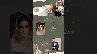 Wedding invitation reels digitalinvitation wedding [upl. by Latsryc470]