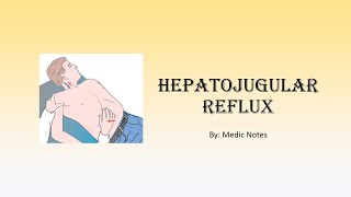 Hepatojugular reflux  definition causes pathophysiology [upl. by Terencio104]