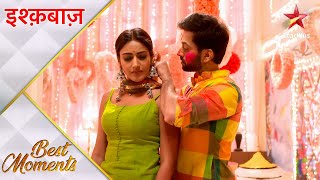 Ishqbaaz  इश्क़बाज़  Anika and Shivaays romantic moments at holi [upl. by Nohtanoj]