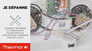 Comment réarmer le thermostat de sécurité du chauffeeau plat Malicio 2 ou 3 de Thermor [upl. by Ribak455]