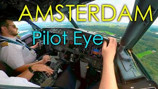 A Day in the Life as an Airline Pilot  Flight To Amsterdam with ATC communication [upl. by Farrel]