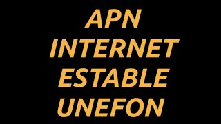 Apn Internet Estable Unefon Ilimitado 20  2024 [upl. by Stasny]