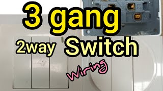 3 GANG SWITCH WIRING [upl. by Gniy]