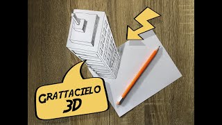 Disegno 3D Facile  Grattacielo [upl. by Pas]