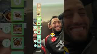 Merih Demiral Hakan Çalhanoğlu Yemek 🍕🥘🍟🥪 millitakim edit shorts [upl. by Schellens439]