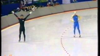 Winter Olympic Games Calgary 1988  500 m Johansson  Hamaya [upl. by Wake]