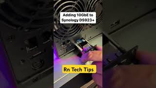 Adding 10gbe to synology DS923 shorts rntechtips server ssd [upl. by Rastus434]