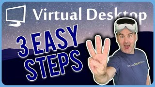 Virtual Desktop in 3 EASY Steps Pico 4  Quest Pro  Quest 2 [upl. by Gnol]