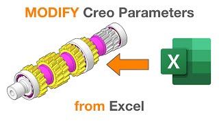 MODIFY Creo Parameters from Excel [upl. by Arik1]