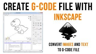 How to Create Gcode File with Inkscape using Image and Text for GRBL CNC [upl. by Constance]