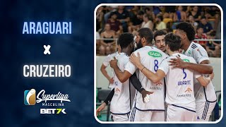 Araguari X Cruzeiro  MELHORES MOMENTOS  Superliga BET7K Masculino 2324 [upl. by Danette655]