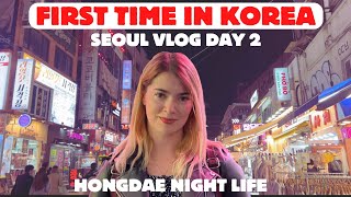 FIRST TIME in Korea SEOUL vlog day 2  sightseeing and Seoul night life [upl. by Magdalen816]