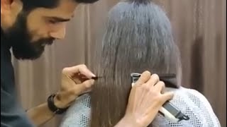 Hair Transformation with Classic BoB Cut ✨✨ alpeshpoptani hair hairstyle shorts shortvideo [upl. by Ayra704]