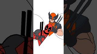 Which One is Correct Heart Hand Deadpool x wolverine [upl. by Enawd]