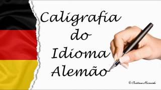 Caligrafia do Alfabeto Alemão Deutsche Schreibschrift Kalligraphie Schreiben ABC [upl. by Lichter70]