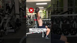 How to Dumbbell Shoulder Press Correctly [upl. by Auroora]