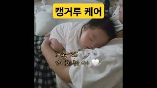 엄마 품에서 캥거루 케어 🤍 아기 cutebaby 육아일기 [upl. by Neelon]