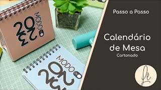 Calendário de Mesa  Base Cartonada [upl. by Lidstone628]