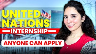 INTERNATIONAL Internship Opportunity 🌍 ➤ United Nations Internship 🚀  Apply NOW [upl. by Aneelahs]