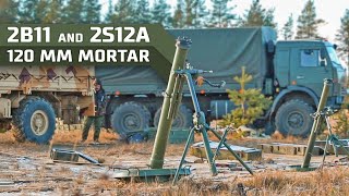 2B11 and 2S12A 120 mm mortar [upl. by Maunsell324]