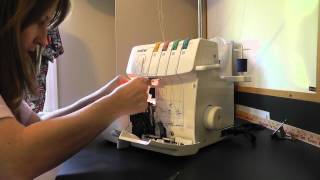 Brother 1034D Serger part 3 [upl. by Gnoz323]