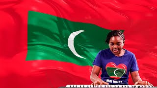 National Anthem of Maldives  Qaumee Salaam  ޤައުމީ ސަލާމް Played By Elsie Honny [upl. by Fanya]