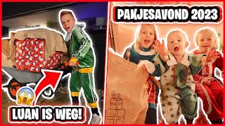 LUAN iS WEG OP PAKJESAVOND 2023 😱 KOM DiT WEL GOED  Bellinga Sinterklaas Vlog [upl. by Grubb]