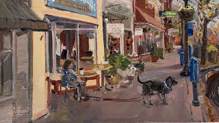 Lewes DE  Painting 2nd Street en plein air [upl. by Nyret777]