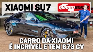 Xiaomi SU7 Max primeiro carro da Xiaomi REALMENTE É BOM Dirigimos no BRASIL [upl. by Aneehsat]